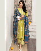 AISLING LAWN PREMIUM UNSTICH EMB 3PC - City Cloth House