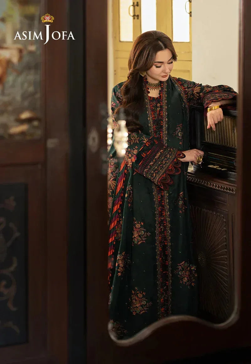 ASIM JOFA DHANAK UNSTITCHED EMB 3PC - City Cloth House