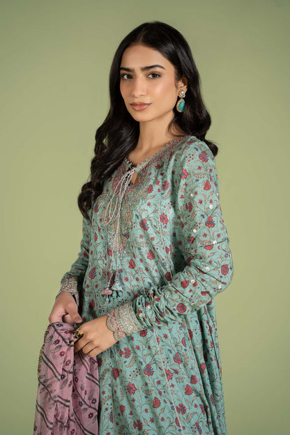 BAROQUE KARANDI PRINTED UNSTICHED 3PC