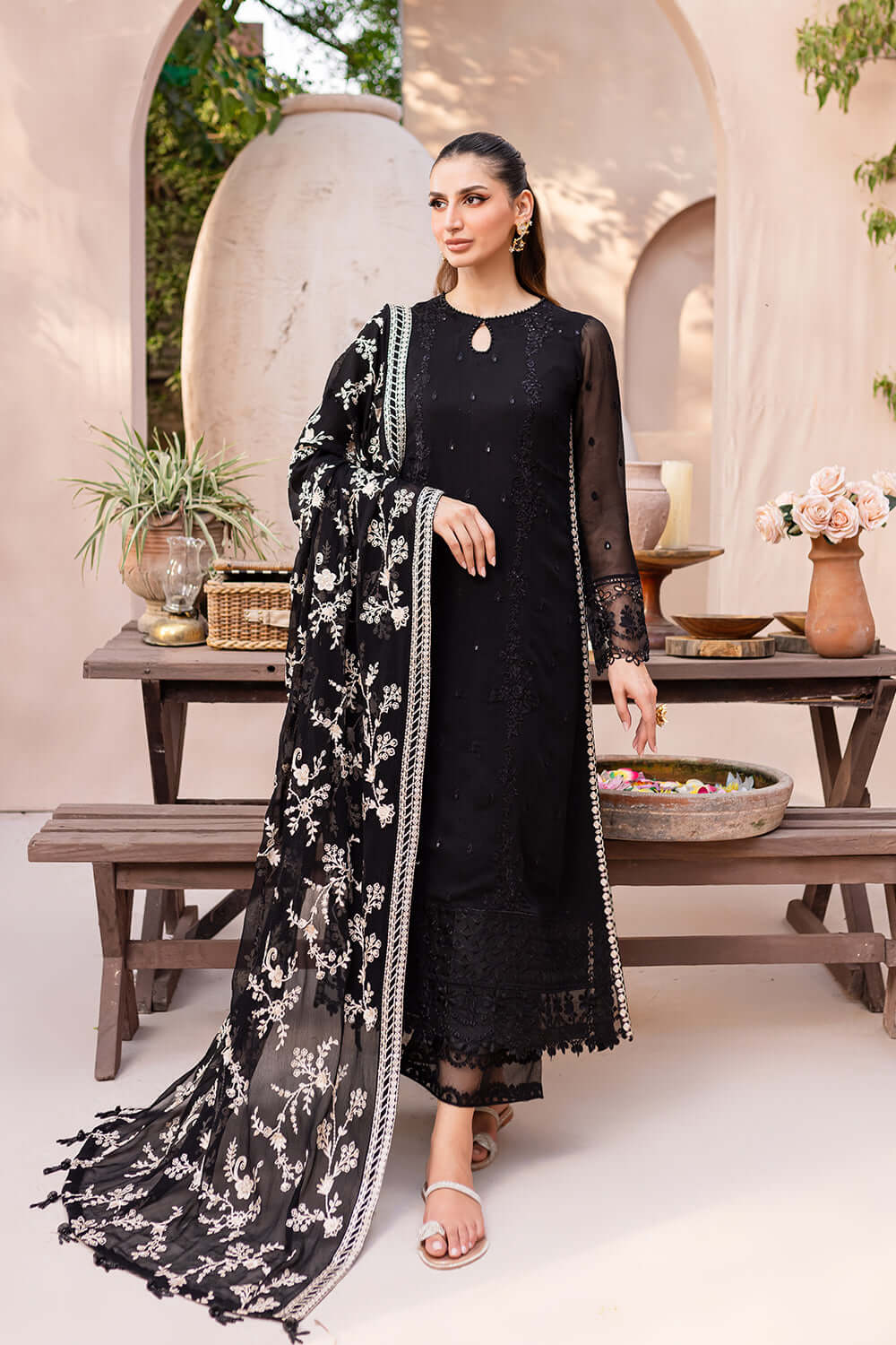 Naz | Emb Unstitched Lawn 3pc