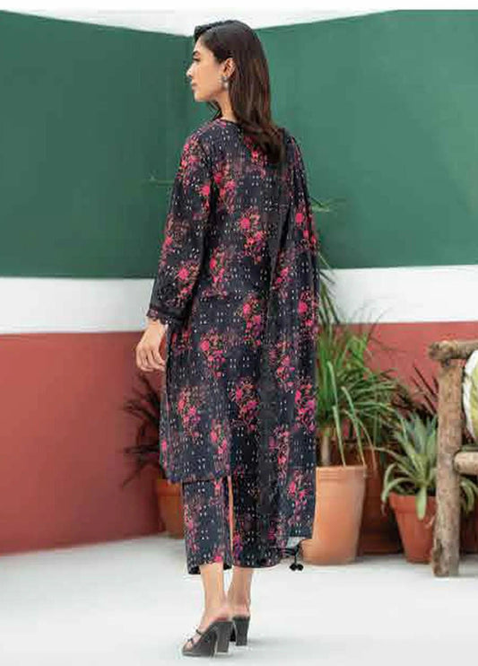 CHARIZMA CHAMBRAY LINEN UNSTICHED PRINTED 3PC