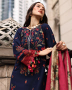 Kashida | Emb Unstitched Dhanak 3pc