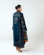 JUGNU DHANAK EMB UNSTITCHED 3PC