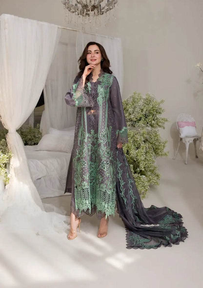 SOBIA NAZIR LAWN UNSTITCHED EMB 3PC 25’ (3-B) - City Cloth House