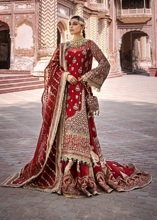 MNR ORGANZA UNSTITCHED EMB SUIT
