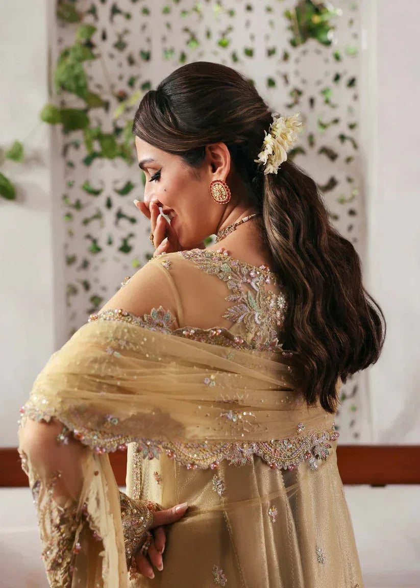 KANWAL MALIK NET UNSTITCHED EMB RUKHSAAR SUIT - City Cloth House