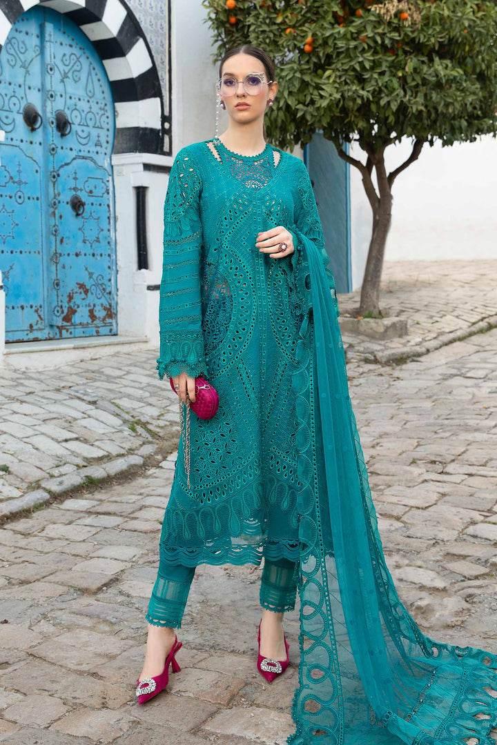 MARIA.B LAWN UNSTITCH EMB 3PC (D-2402-A) - City Cloth House