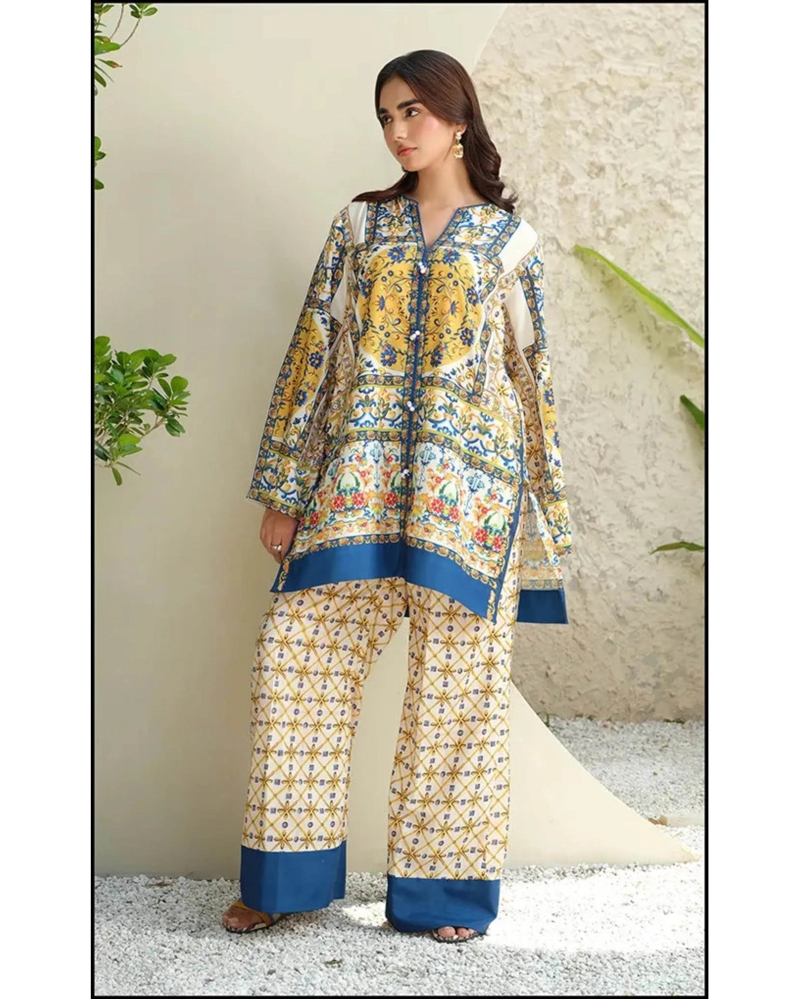 AZMIN LAWN PREMIUM UNSTITCHED PRINTED 2PC - City Cloth House