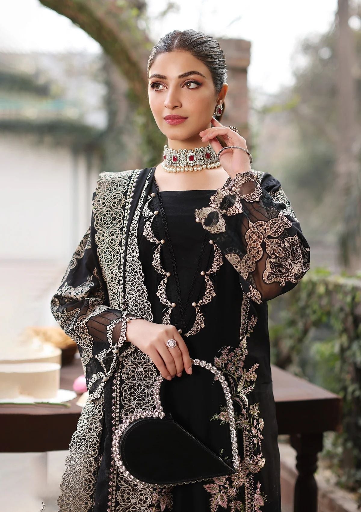 Sehr | Emb Unstitched Dhanak 3pc