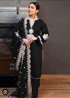 ZARA SHAHJAHAN LAWN LUXURY UNSTICH EMB 3PC - City Cloth House