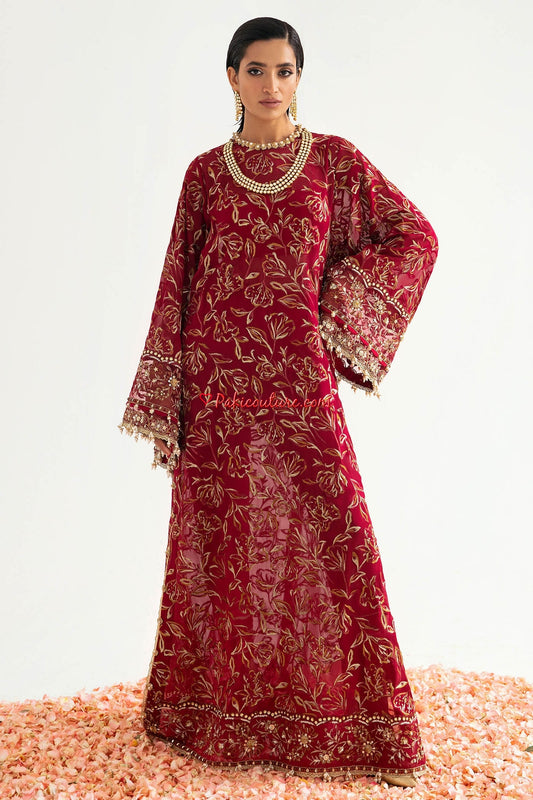 ELAN CHIFFON UNSTITCHED EMB SUIT