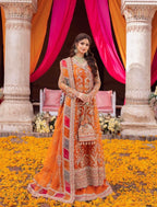 KANWAL MALIK ORGANZA UNSTITCHED EMB SUIT - City Cloth House