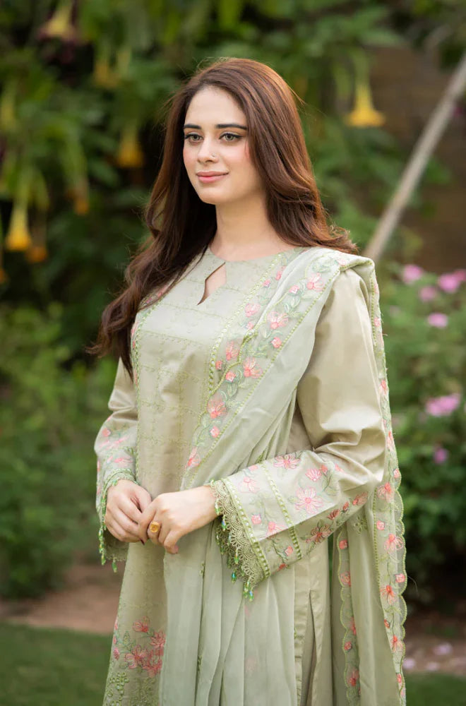 Bahaar | Emb Unstitched Dhanak 3pc