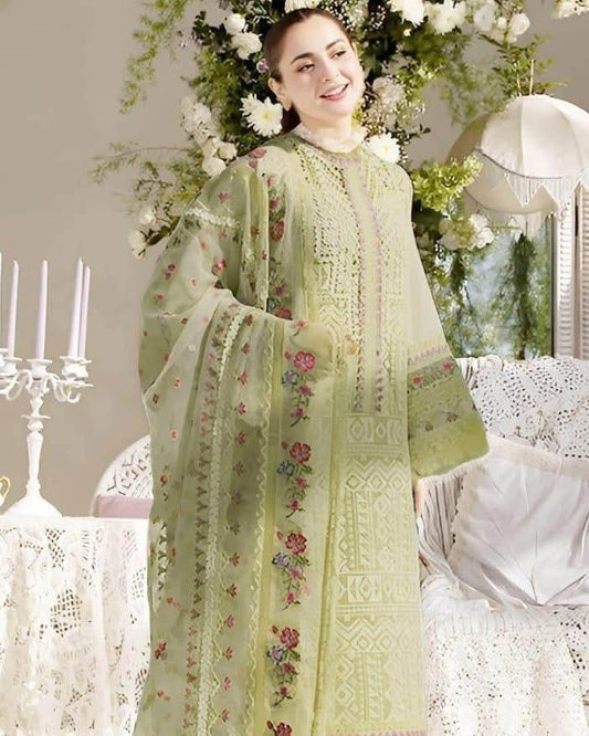 SOBIA NAZIR LAWN UNSTITCHED EMB 3PC - City Cloth House