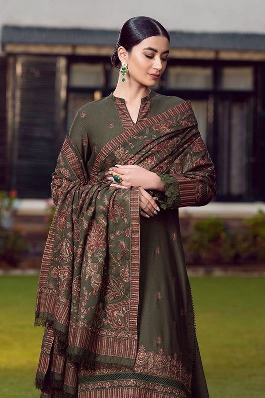BAREEZE DHANAK UNSTITCHED EMB 3PC