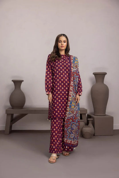 NISHAT KHADDAR UNSTITCHED PRINTED 3PC