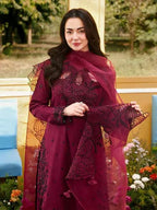 Merlot | Emb Unstitched Lawn 3pc