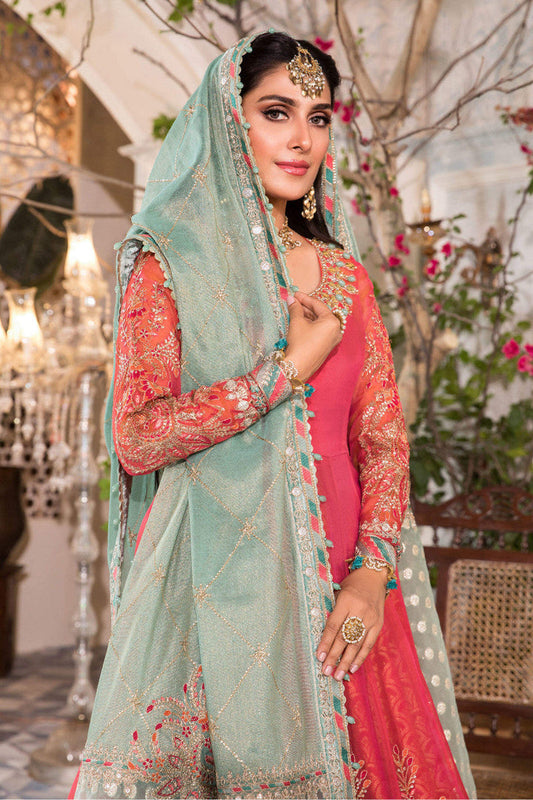 MARIA.B CHIFFON UNSTICH EMB MAXI