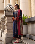 Kashida | Emb Unstitched Dhanak 3pc