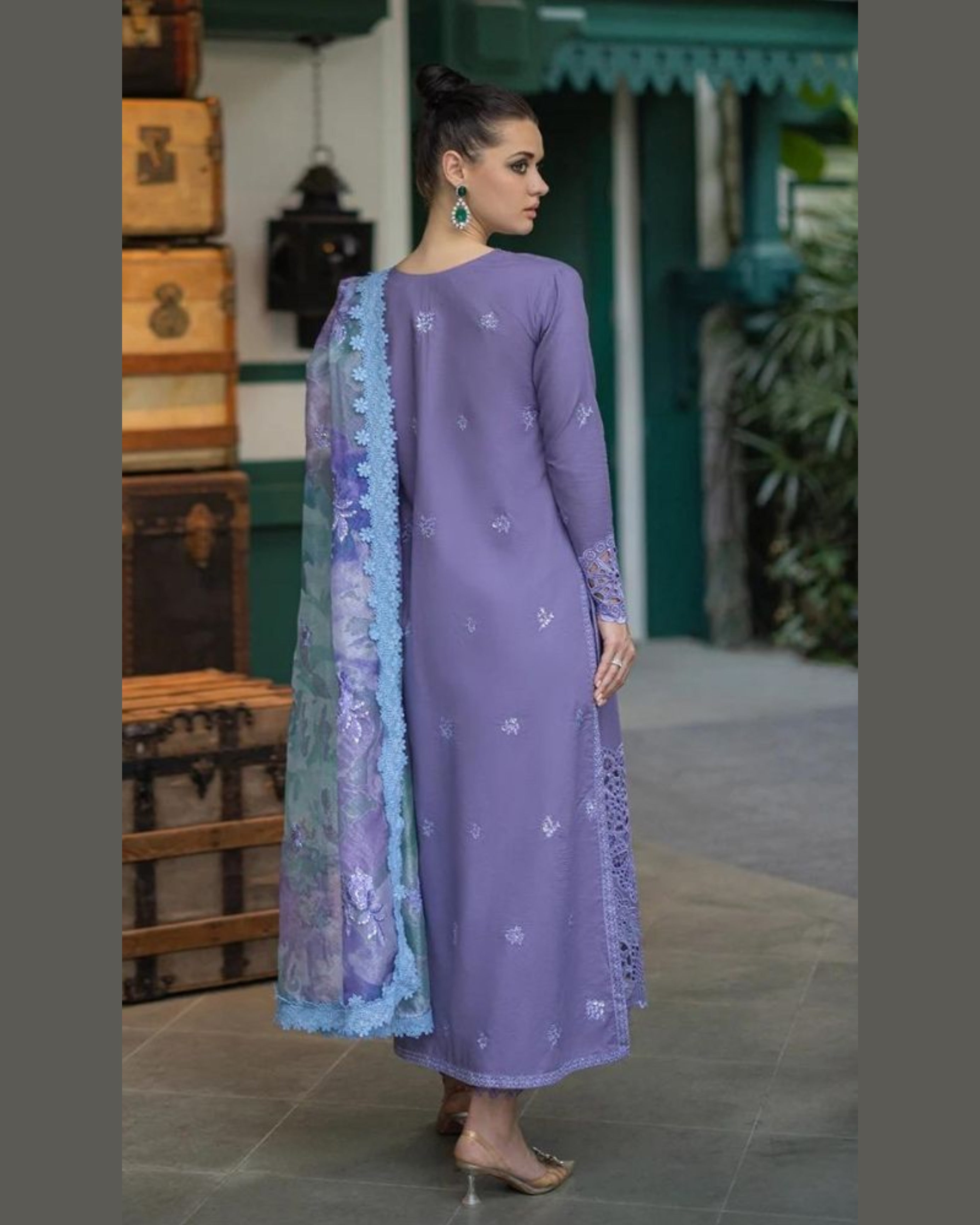 MUSHQ LAWN UNSTITCHED EMB 3PC