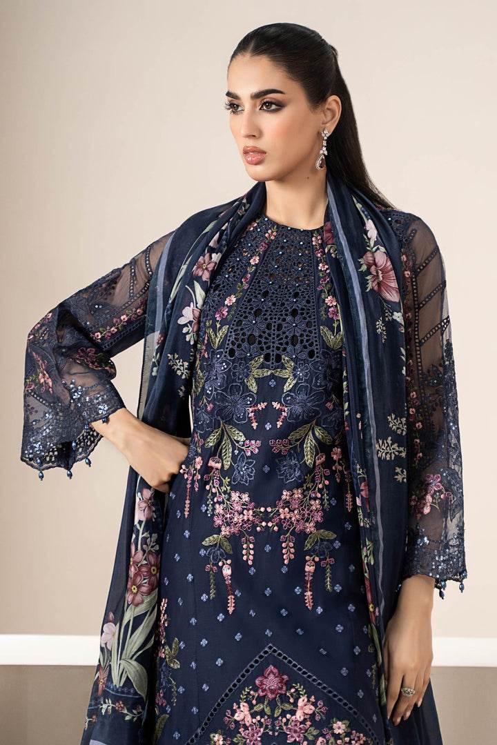MARIA.B LUXURY UNSTITCH EMB 3PC EID LAWN ELS-10-25 - City Cloth House