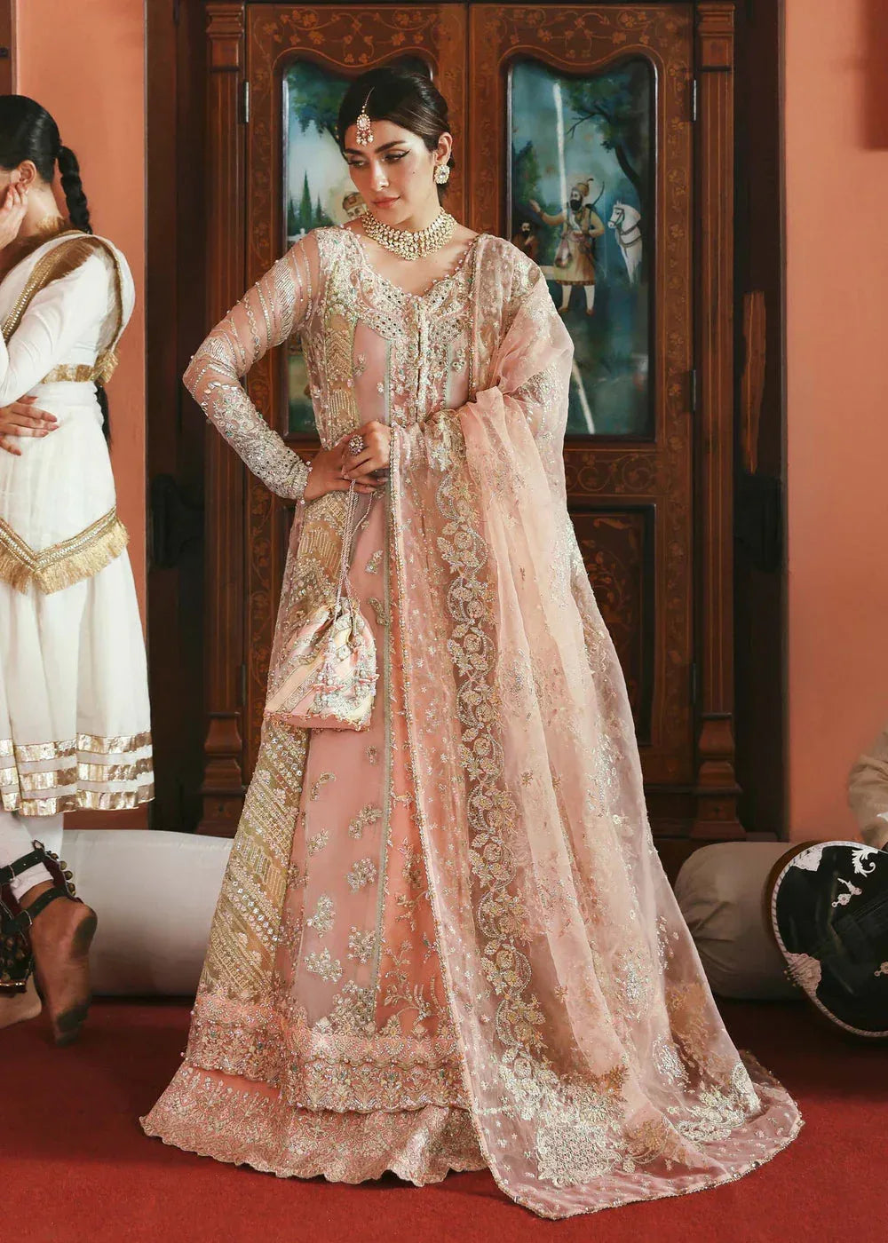 KANWAL MALIK ORGANZA UNSTITCHED EMB MEHAR SUIT - City Cloth House