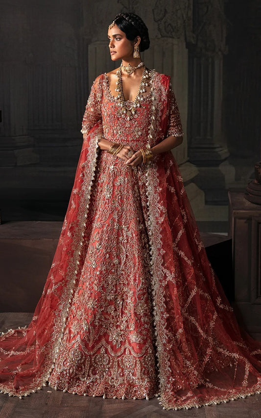 AFROZEH NET UNSTITCHED EMB MAXI