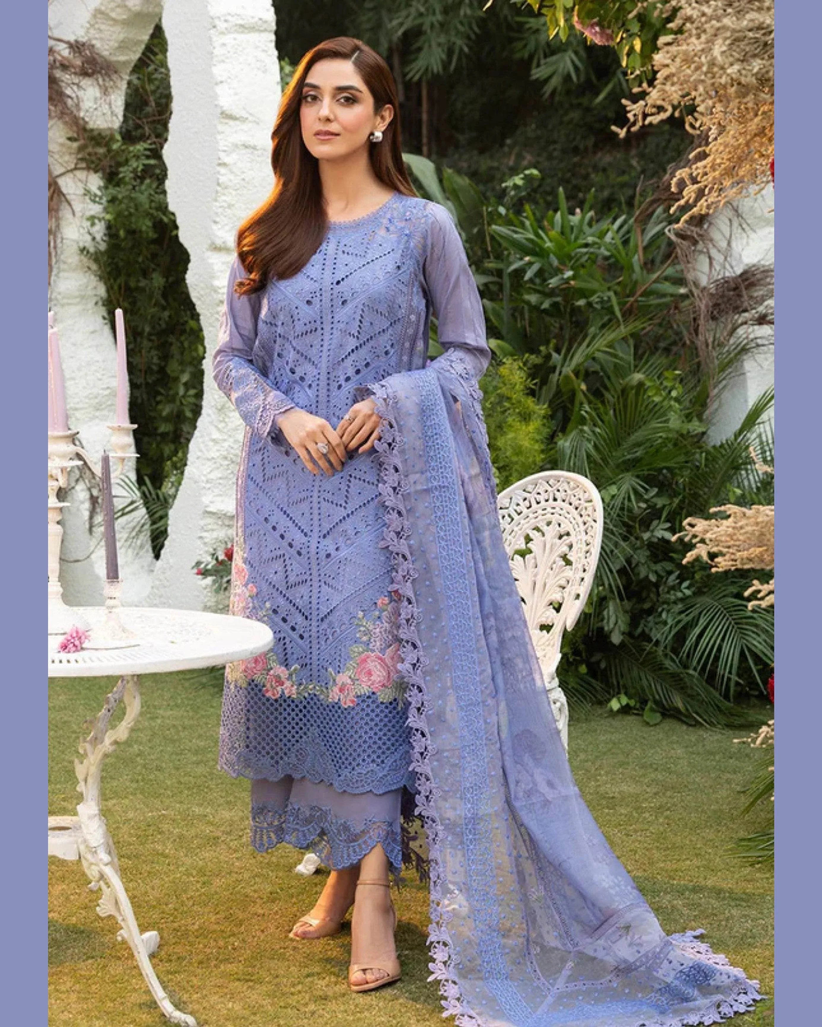 SOBIA NAZIR LAWN UNSTITCHED EMB 3PC - City Cloth House