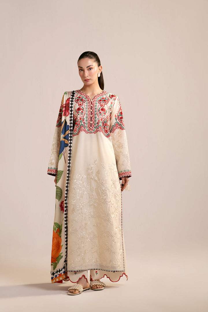 Alabaster | Emb Unstitched Lawn 3pc