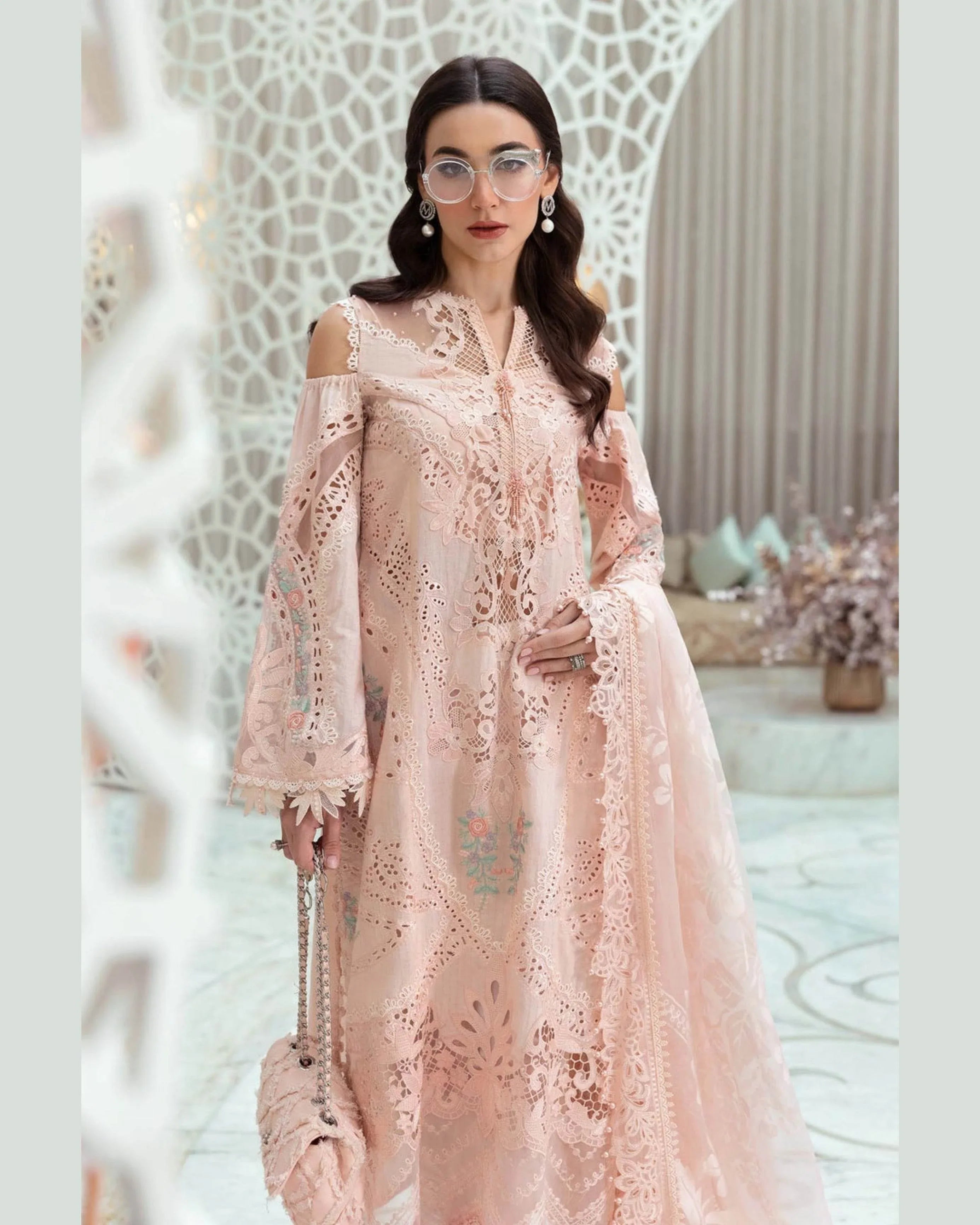 MARIA.B LAWN UNSTITCH EMB 3PC (D-2513-A) - City Cloth House