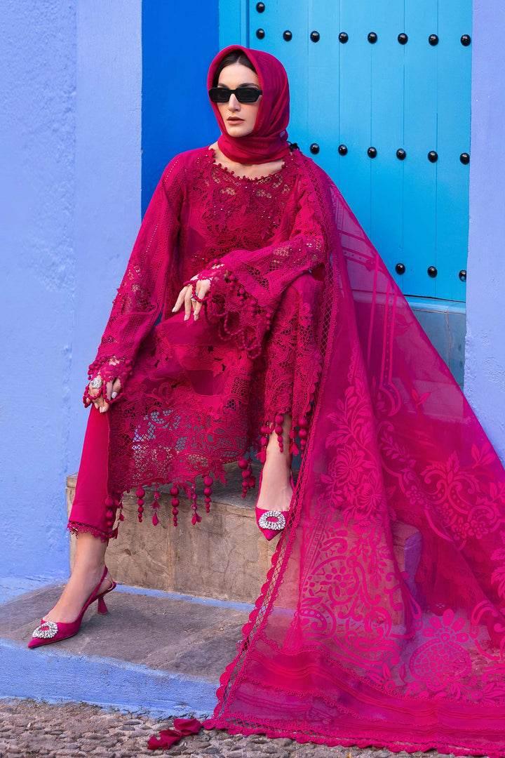 MARIA.B LAWN LUXURY UNSTITCH EMB 3PC 25’ (8-A) - City Cloth House