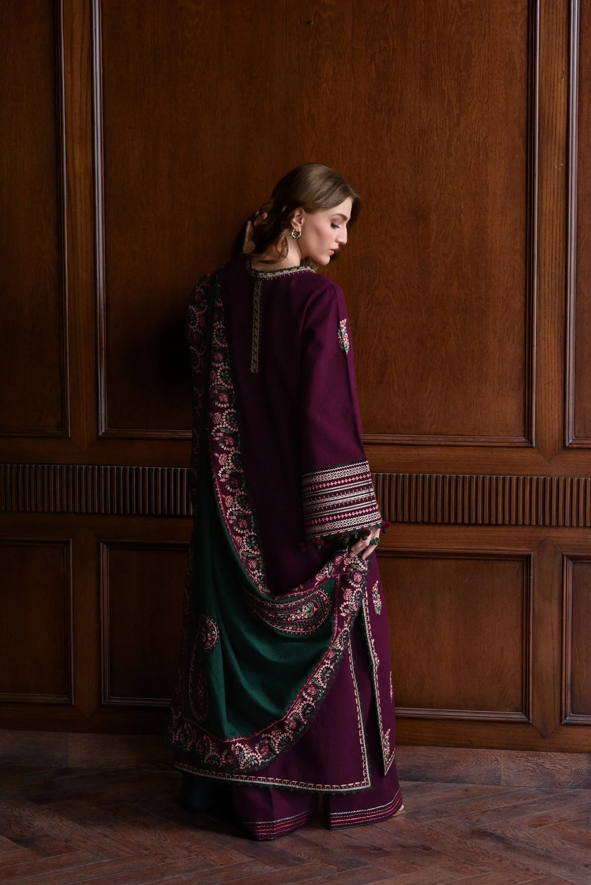 Riyasat | Emb Unstitched Dhanak 3pc