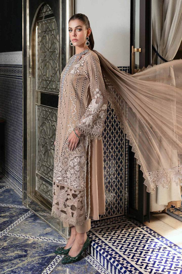 MARIA.B LAWN UNSTITCH EMB 3PC (D-2502-A) - City Cloth House