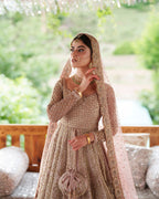 FAIZA SAQLAIN NET UNSTITCHED EMB MEENA SUIT