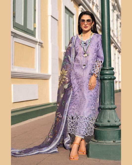 MUSHQ LAWN LUXURY UNSTITCHED EMB 3PC - City Cloth House