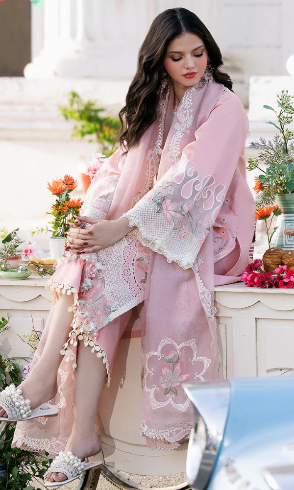 BIN ILYAS LAWN LUXURY UNSTITCHED EMB 3PC