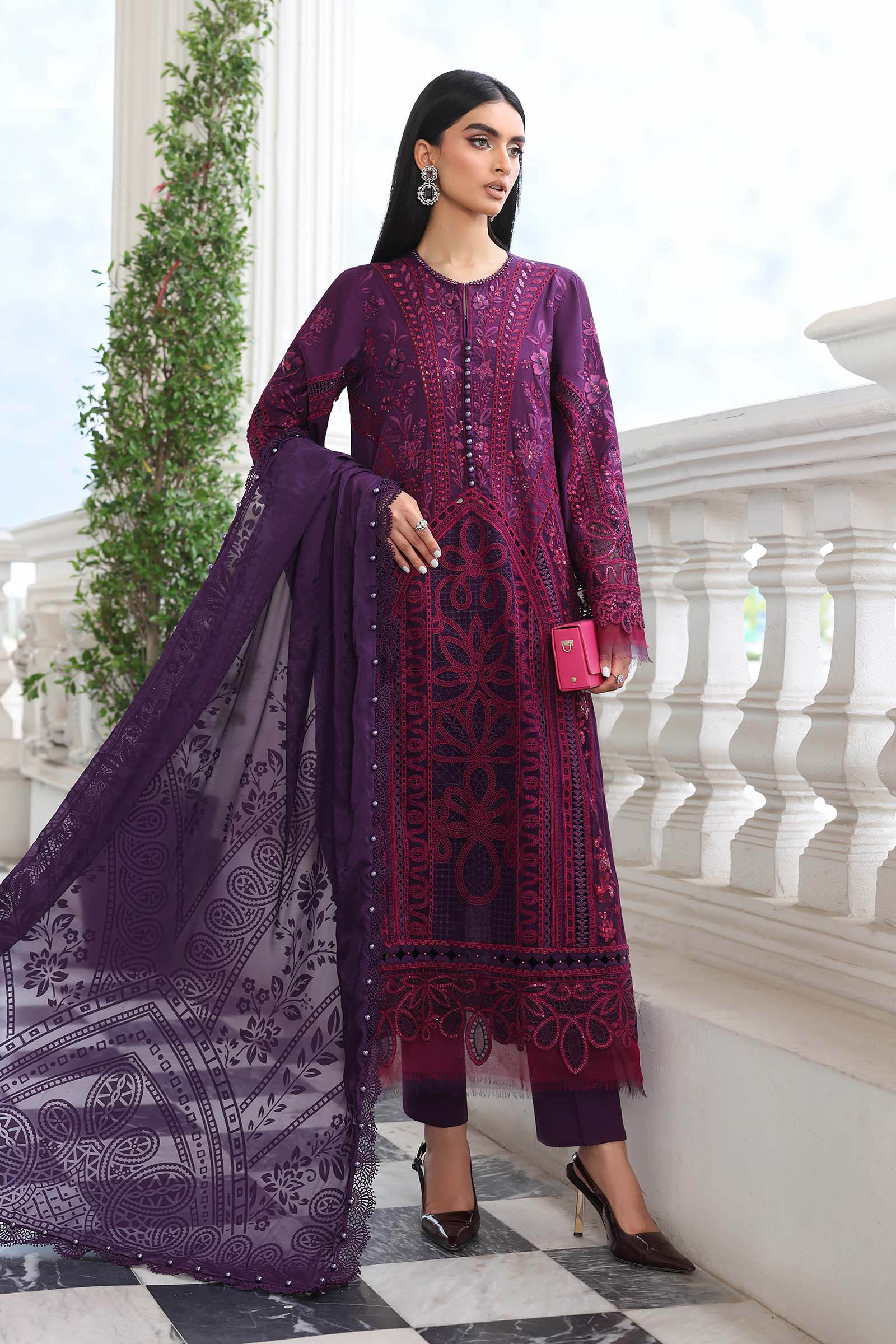 MARIA.B LAWN PREMIUM UNSTITCHED EMB 3PC