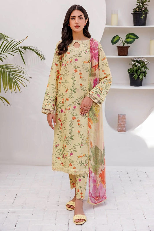 BAROQUE KHADDAR UNSTICH PRINTED 3PC