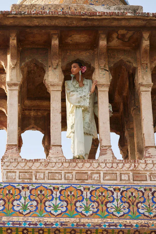 ELAN LAWN LUXURY UNSTITCHED EMB CELESTINA-A 3PC - City Cloth House