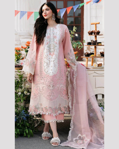 BIN ILYAS LAWN PREMIUM UNSTITCHED EMB 3PC - City Cloth House