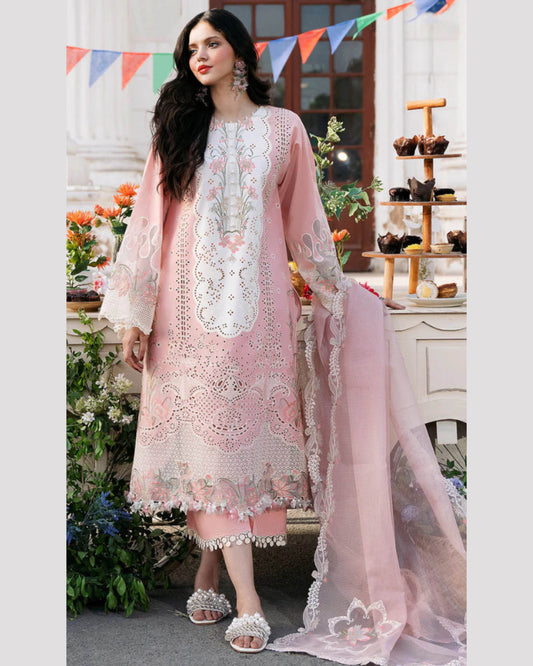BIN ILYAS LAWN PREMIUM UNSTITCHED EMB 3PC - City Cloth House