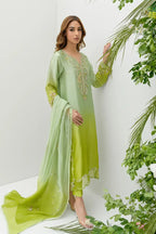 Zephyr | Emb Unstitched Shamoz silk 3pc