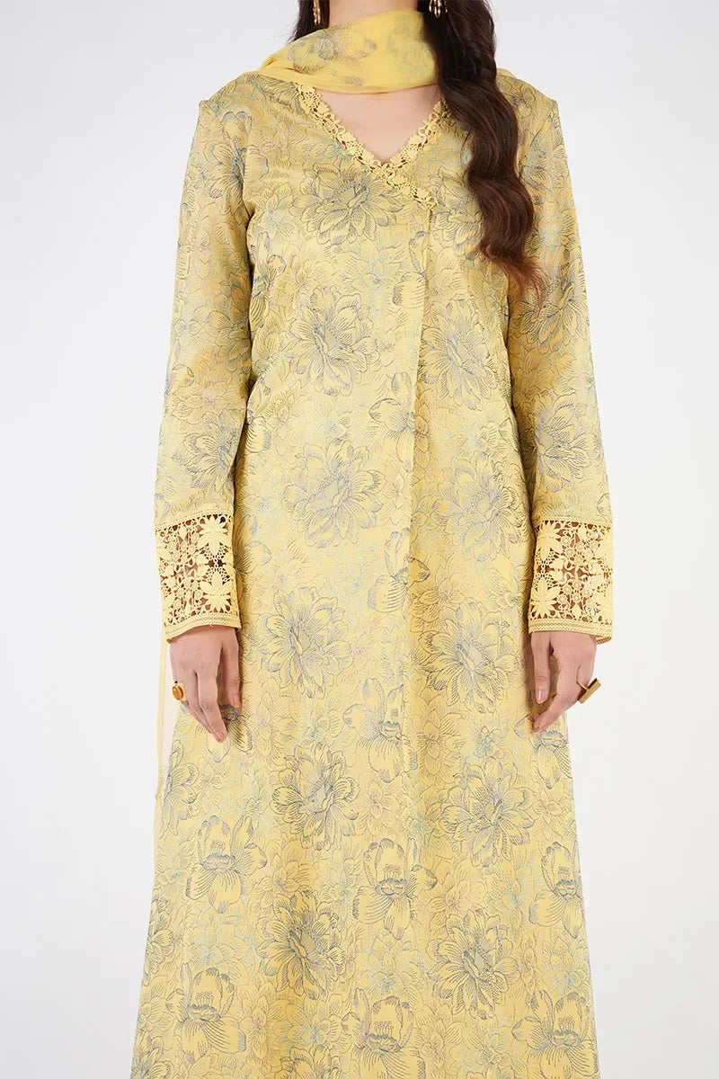 BAREEZE LINEN UNSTITCHED EMB 3PC - City Cloth House