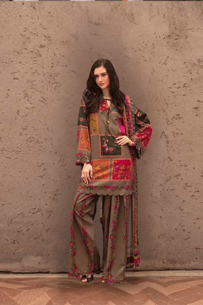 Mosaic | Printed Unstitched Lawn 3pc