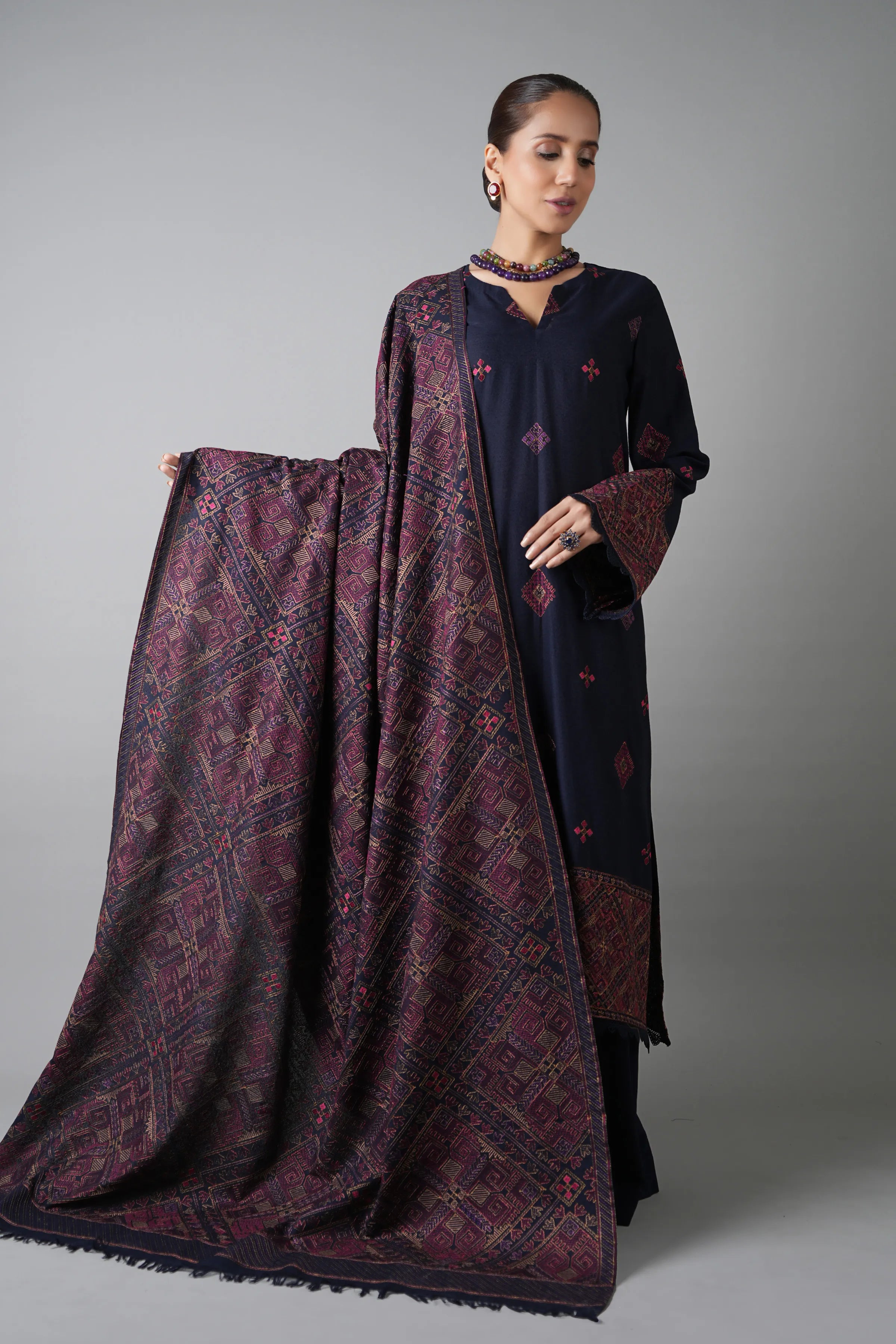 Zohra | Emb Unstitched Dhanak 3pc