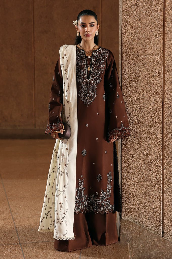 Kashida | Emb Unstitched Dhanak 3pc