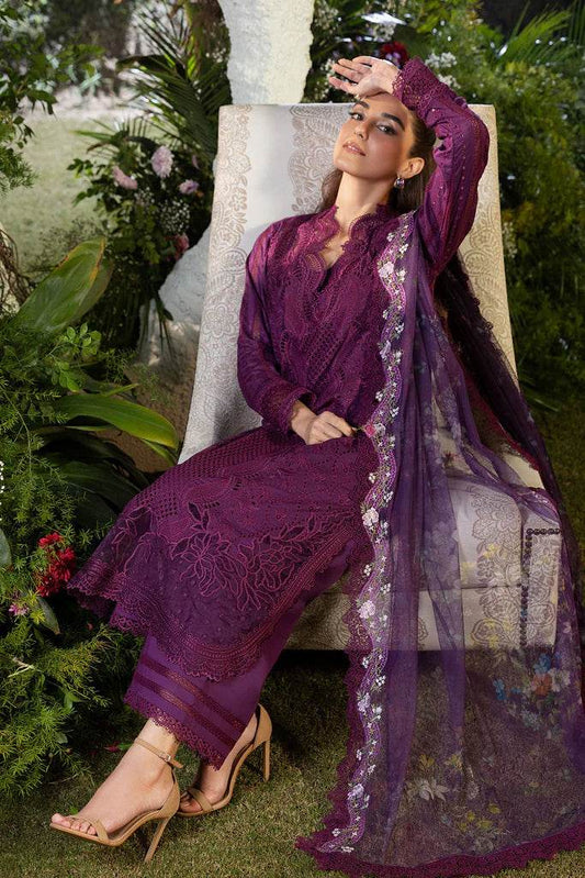 SOBIA NAZIR LAWN UNSTITCHED EMB 3PC 25’ (2-B) - City Cloth House