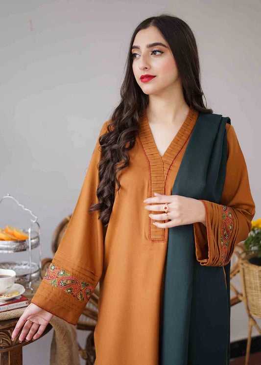 AISLING DHANAK PREMIUM UNSTITCHED EMB 3PC