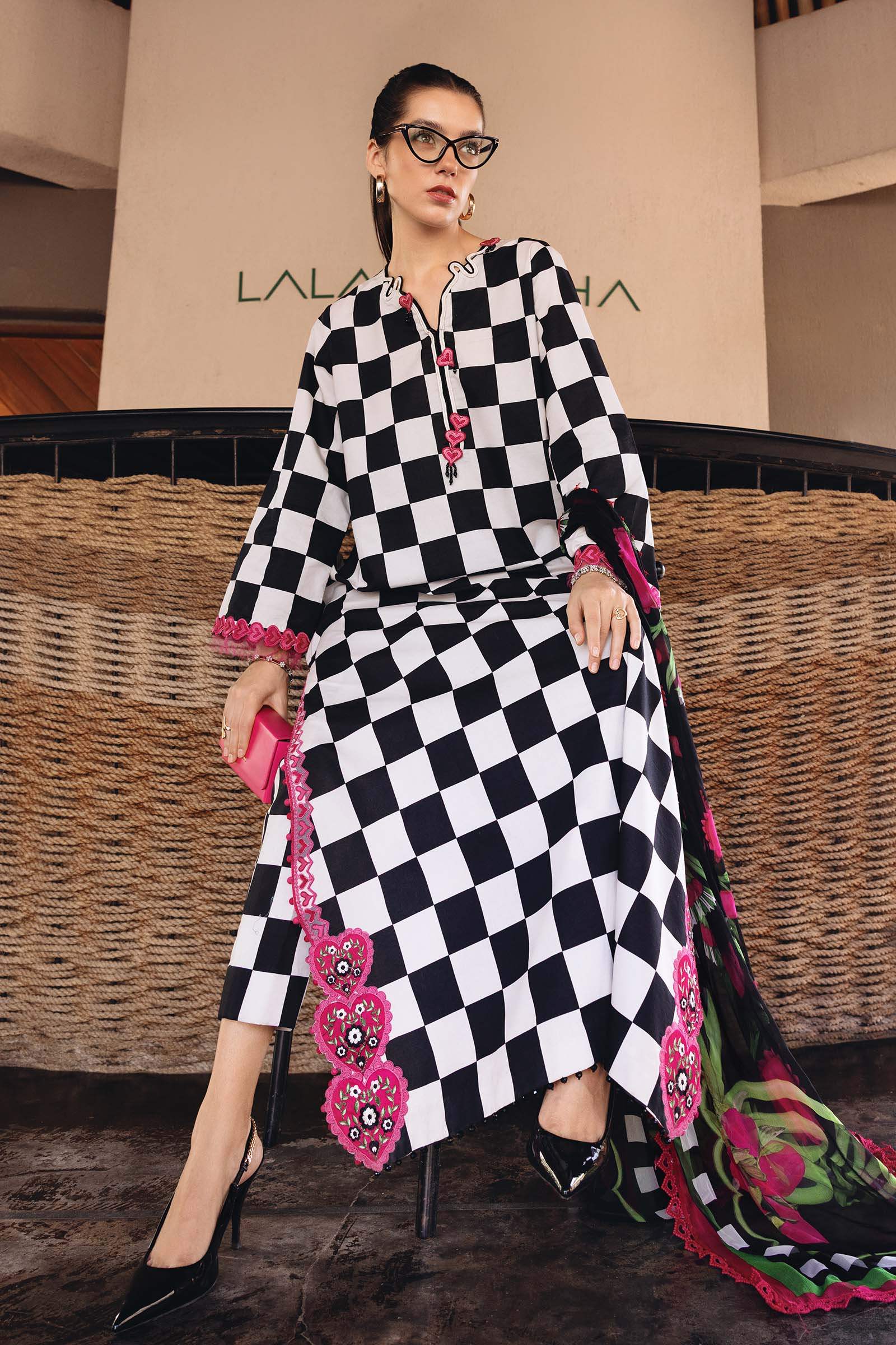 Chess | Printed Unstitched Lawn 3pc