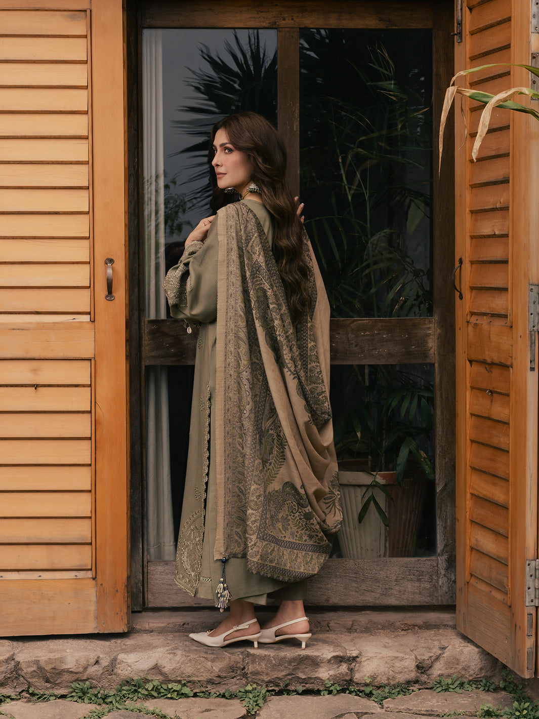 Zebaish | Emb Unstitched Dhanak 3pc